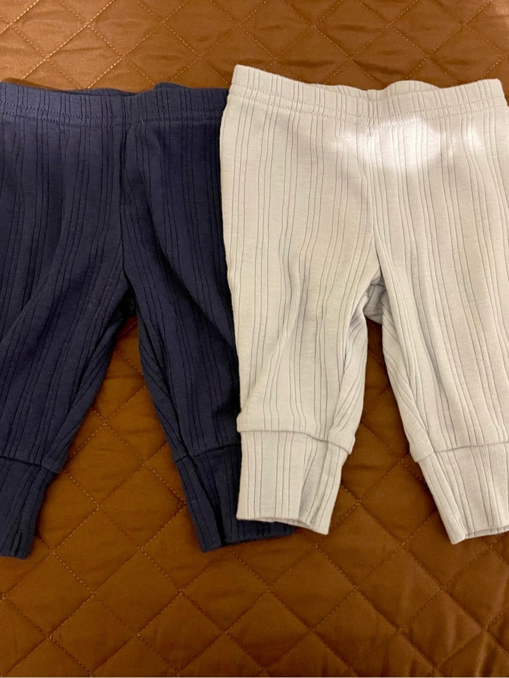 Carter’s Baby Ribbed Lounge Pants - Navy & Light Blue